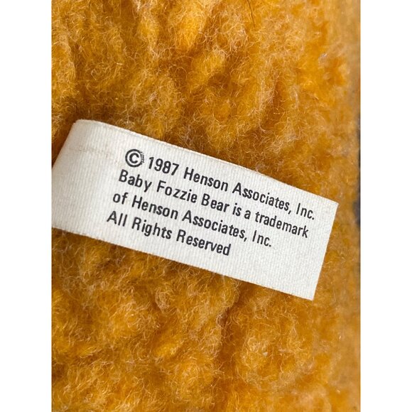 Jim Henson Muppet Baby Fozzie Bear McDonalds 1988 Plush Stuffed Animal VTG - Picture 6 of 6